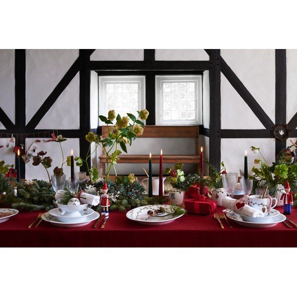 Bela porcelanasta božična vaza Kähler Design Hammershøi, višina 10,5 cm-image-2