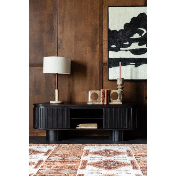 Temno rjava TV omarica iz masivnega manga 140x45x40 cm Kenji – Dutchbone-image-1