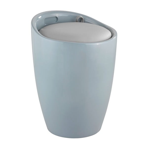 Siva koš za perilo in stolček v enem Wenko Candy Look, 20 l-image-1