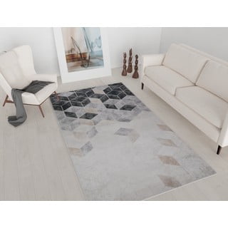 Sivo-kremni pralni tekač 200x80 cm - Vitaus