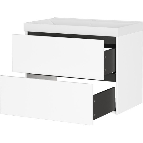 Bela stenska omarica za pod umivalnik v mat dekorju 81x65 cm Bodera – Germania-image-4