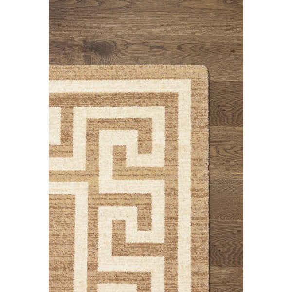 Svetlo rjava volnena preproga 133x180 cm Cesar – Agnella-image-3