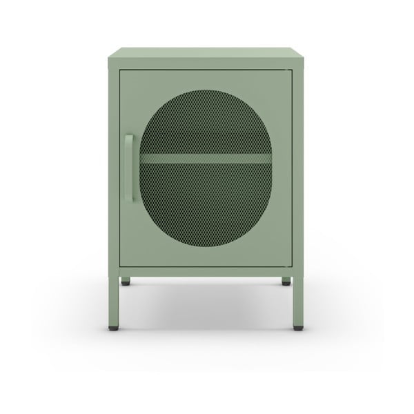 Mentolno zelena kovinska nočna omarica Diora – Marckeric