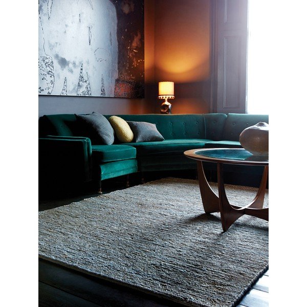 Svetlo siva ročno tkana preproga iz jute 200x300 cm Soumak – Asiatic Carpets-image-1