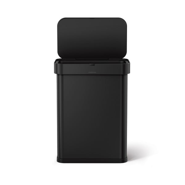 Mat črn brezstični jekleni koš za odpadke 58 L - simplehuman-image-4
