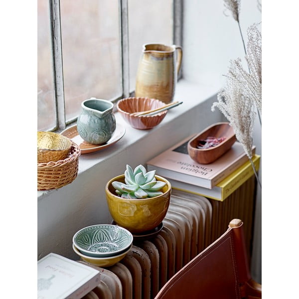 Rumen cvetlični lonček Bloomingville Betje, višina 12 cm-image-1