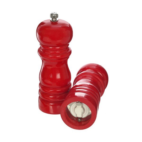 Komplet 2 lesenih rdečih mlinčkov za poper in sol Premier Housewares-image-2