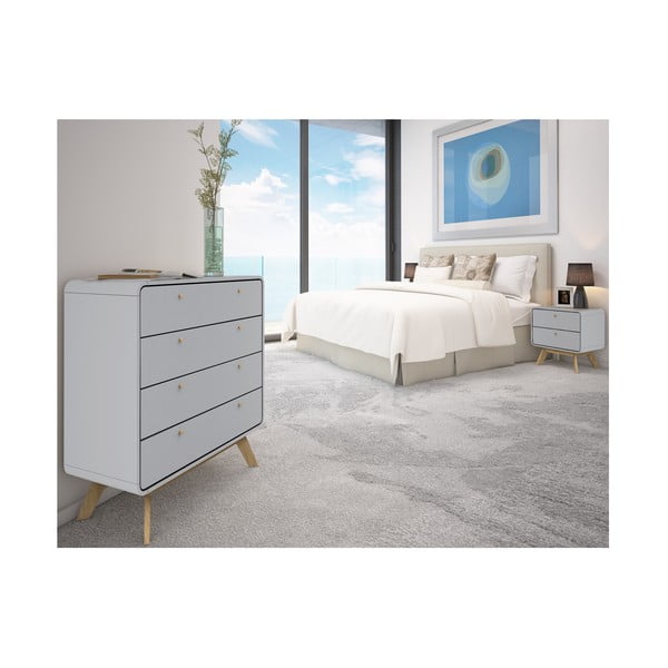 Siva nočna omarica Cassie - Støraa -image-4