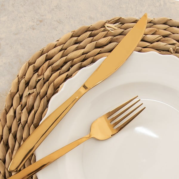 Pribor iz nerjavečega jekla v zlati barvi 24 ks Gold – Orion-image-3