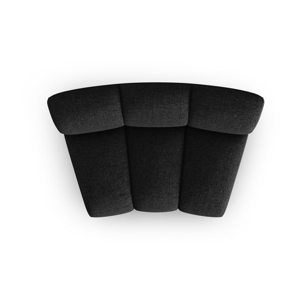 Črno-antracitno siv modul za sedežno garnituro (sredinski modul) Lupine – Micadoni Home-image-2