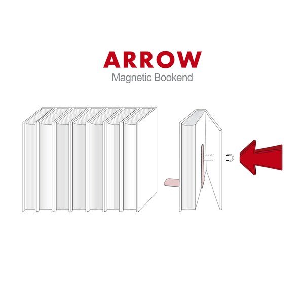 Podstavki za knjige, podstavki za knjige s puščico (2 kosa)-image-2