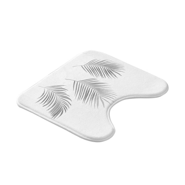 Kopalniška preproga za WC 45x45 cm v beli in srebrni barvi Orbella – douceur d'intérieur-image-3