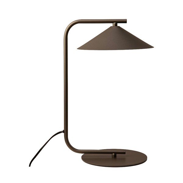 Rjava kovinska namizna svetilka (višina 42 cm) Nocte – Micadoni 
