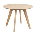 Okrogla jedilna miza z mizno ploščo v hrastovem dekorju ø 100 cm Townsville – Actona