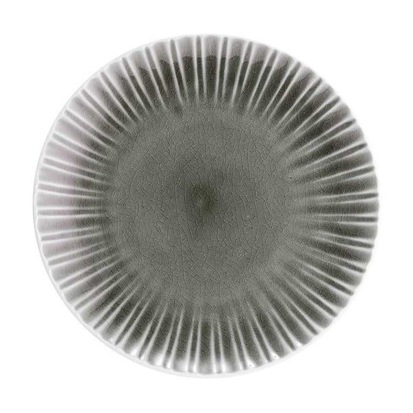 Ladelle Mia siv lončeni krožnik, ⌀ 21,5 cm