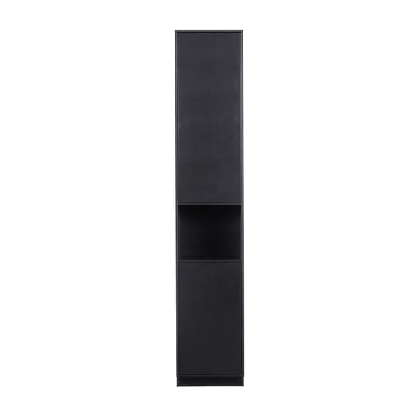 Črna modularna omarica iz masivnega bora 40x210 cm Finca – WOOOD
