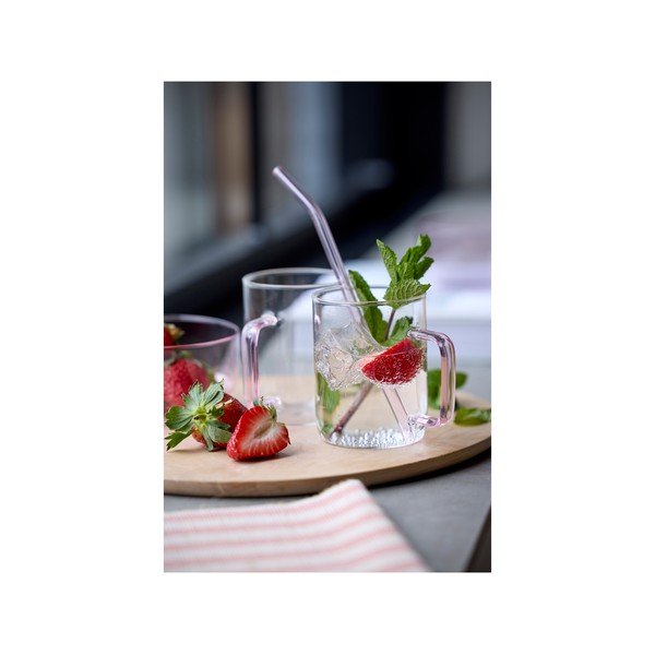 Steklene slamice v kompletu 4 ks s čistilno krtačko – Lyngby Glas-image-1