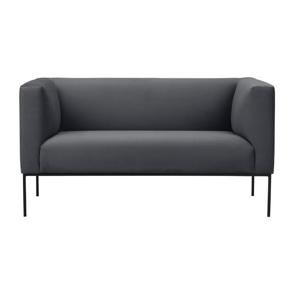 Temno siva zofa Windsor & Co Sofas Neptune, 145 cm
