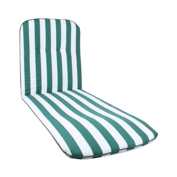 Belo-zelena vrtna sedežna blazina za ležalnik 60x192 cm Cardiff – Sun Garden-image-1