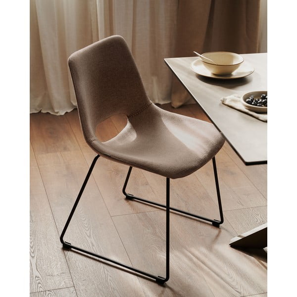 Svetlo rjav jedilni stol Zahara – Kave Home-image-1