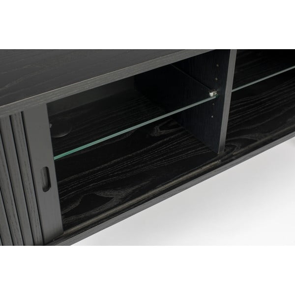 Črna komoda z drsnimi vrati Zuiver Barbier-image-4