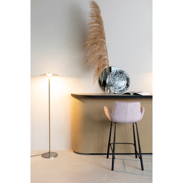 Svetlo rožnati žametni barski stoli v kompletu 2 ks 91,5 cm Brit – Zuiver-image-1