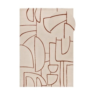 Opečnato oranžno-kremno bela preproga 80x150 cm Beruti – Universal