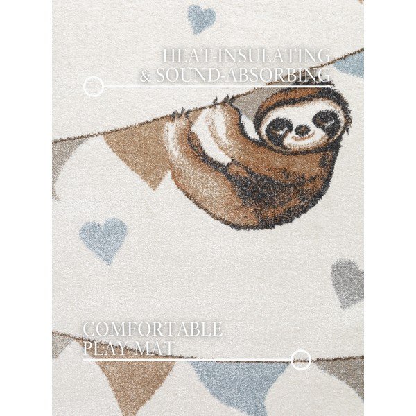 Kremno bela otroška preproga 160x230 cm Walk like an Elephant Rainbow Party – Villeroy&Boch-image-2