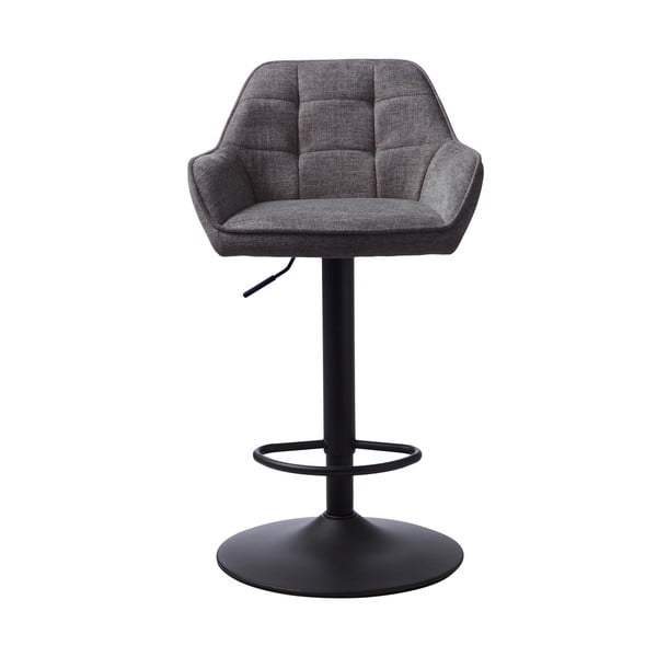 Temno siv barski stol z nastavljivo višino Nolan – Unique Furniture-image-1