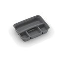 Siv plastičen razdelilnik za škatlo za shranjevanje 35,5x26,5x8,5 cm K Latch Box – KIS