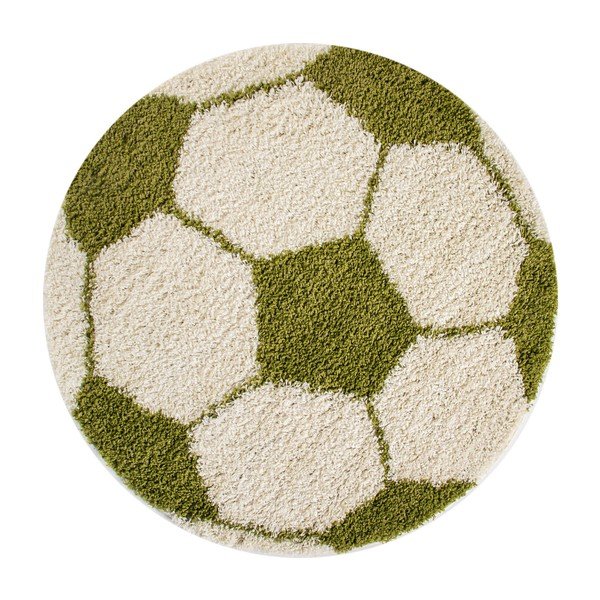 Zeleno-kremno bela otroška preproga ø 100 cm Fun – Ayyildiz Carpets