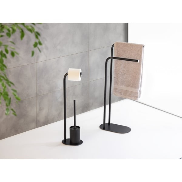 Črno jekleno stojalo za brisače Levante – Wenko-image-3