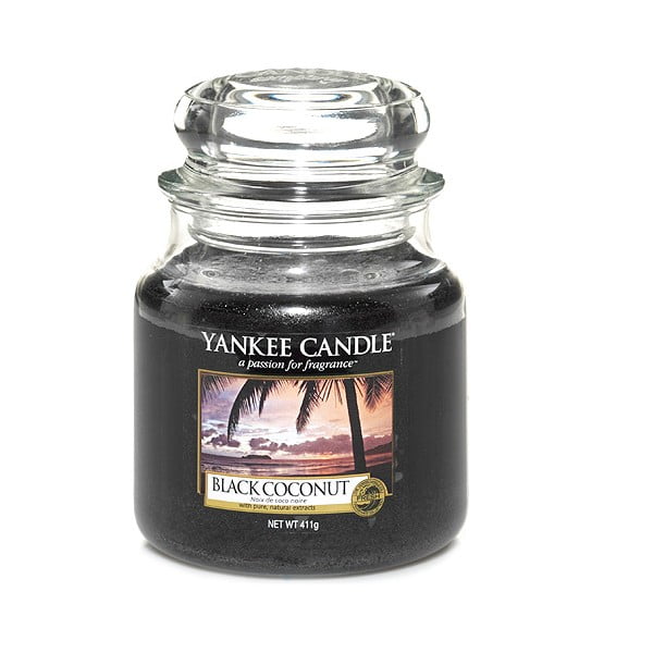 Dišeča sveča čas gorenja 65 h Black Coconut – Yankee Candle
