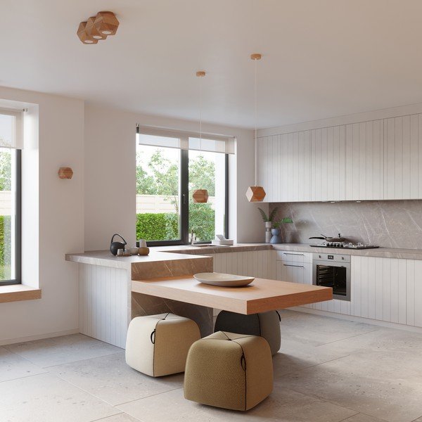 Stenska svetilka iz masivnega lesa v naravni barvi Vige – Sollux-image-3