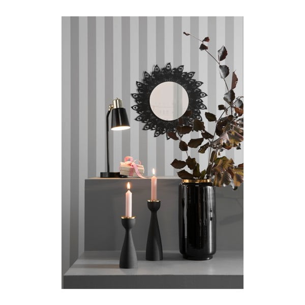 Črn svečnik z zlatim detajlom PT LIVING Nimble, višina 22,5 cm-image-1