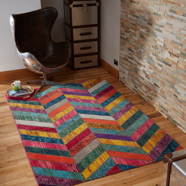 Preproge Flair Rugs Prismatic Cyan Multi, 160 x 230 cm-image-1
