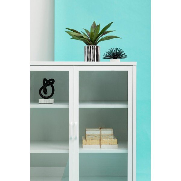 Bela jeklena vitrina 80x102x40 cm Acier – Premier Housewares-image-4