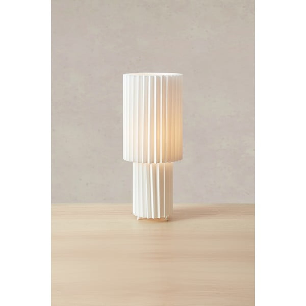 Bela namizna svetilka s tekstilnim senčilom (višina 45 cm) Catis – Markslöjd-image-3