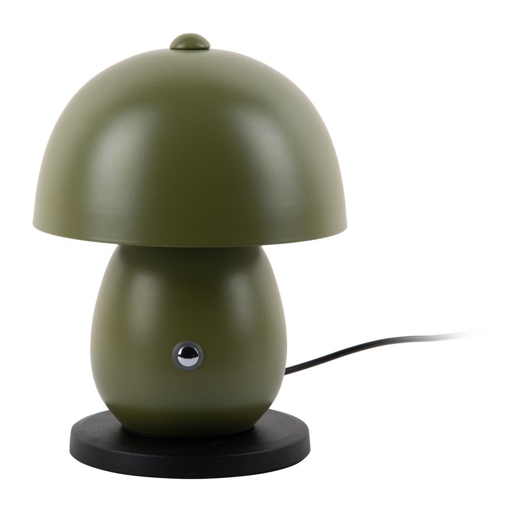 Temno zelena LED namizna svetilka s kovinskim senčilom (višina 18 cm) Mono LED