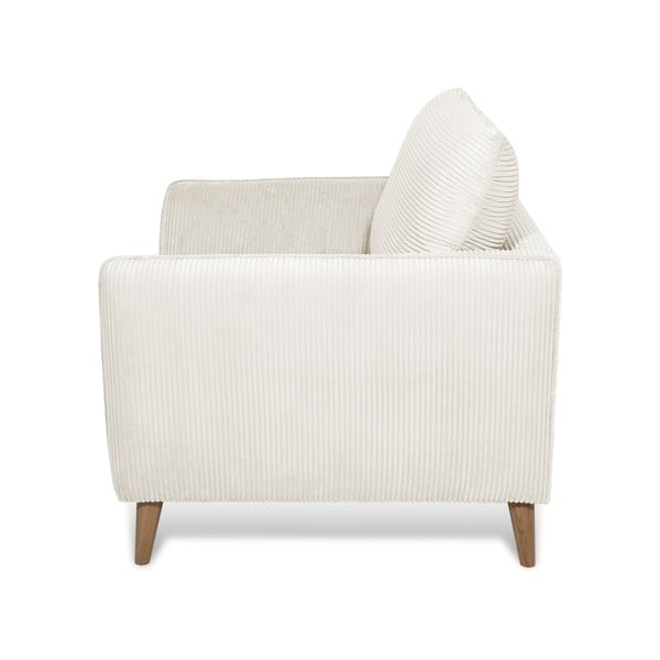 Bel fotelj iz rebrastega žameta Paris – Scandic-image-3