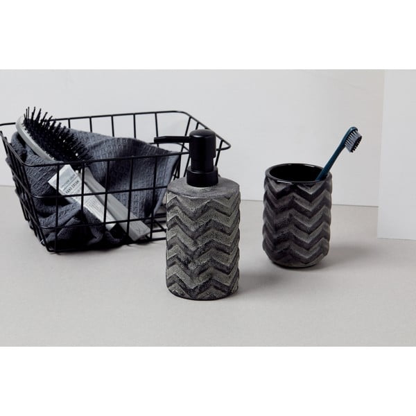 Ročno poslikan dozirnik za milo v sivi barvi Wenko Mantua, 360 ml-image-4