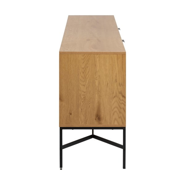 Nizka komoda v hrastovem dekorju 180x70 cm Jaipur – Actona-image-4