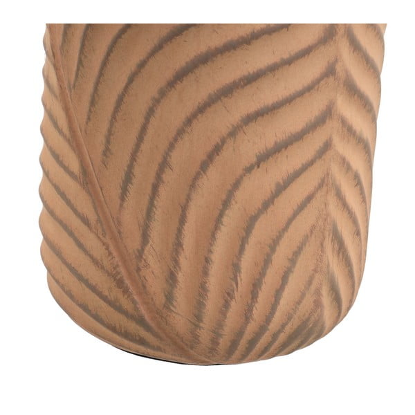 Opečnato oranžna in kremno bela namizna svetilka s tekstilnim senčilom (višina 39 cm) – Casa Selección-image-4