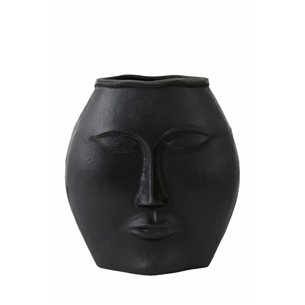 Črna aluminijasta vaza Face – Light & Living