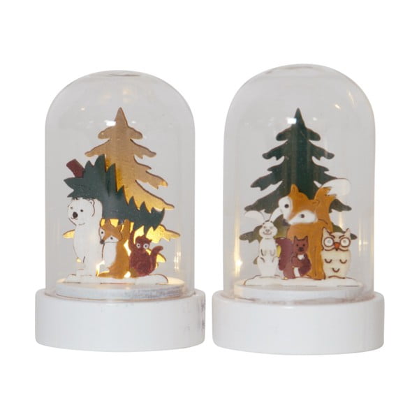 Božična svetlobna dekoracija v kompletu 2 ks ø 5,5 cm Forest Friends – Star Trading