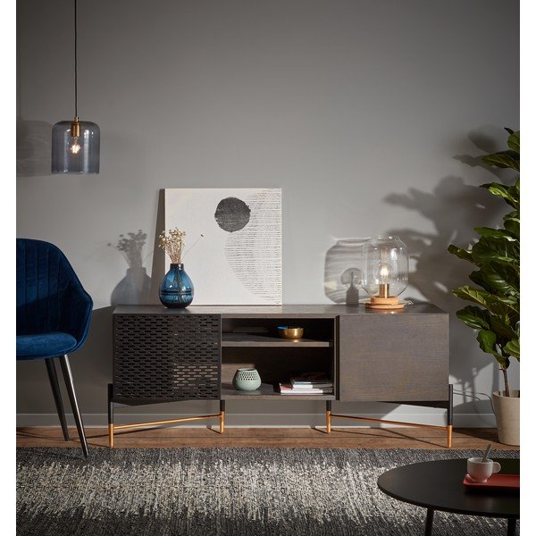 Steklena viseča svetilka Kave Home Bobby-image-1