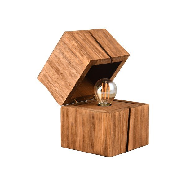 Rjava namizna svetilka (višina 16 cm) Treasure – Trio