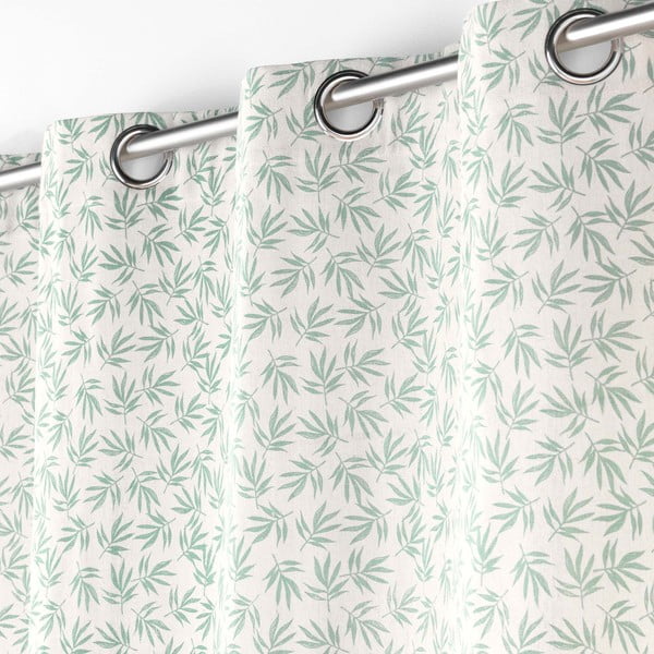 Belo-zelena zavesa 140x240 cm Maddy – douceur d'intérieur-image-1