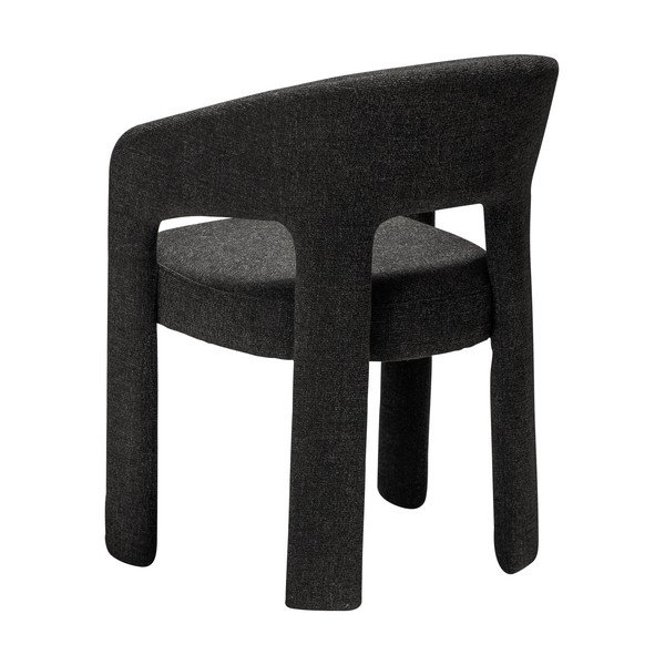 Črn jedilni stol z nasloni za roke Splendor – DAN-FORM Denmark-image-3