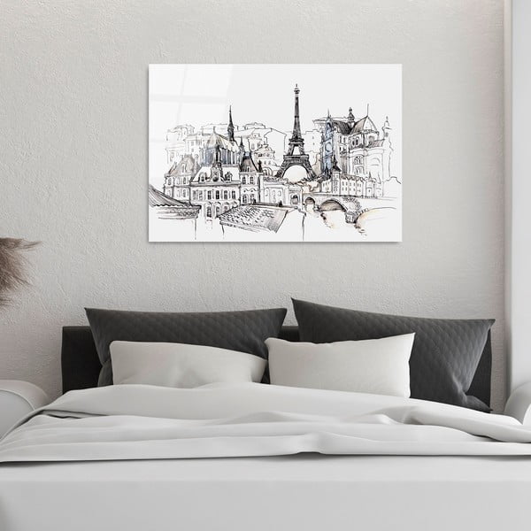 Steklena slika 70x100 cm Paris – Wallity-image-2